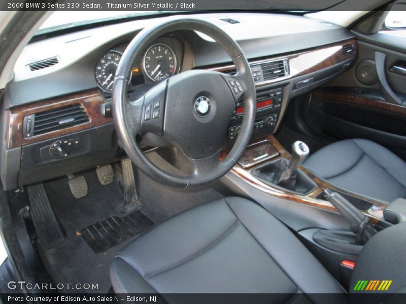 Titanium Silver Metallic / Black 2006 BMW 3 Series 330i Sedan