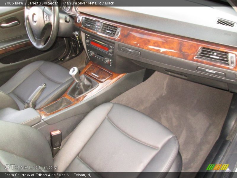 Titanium Silver Metallic / Black 2006 BMW 3 Series 330i Sedan