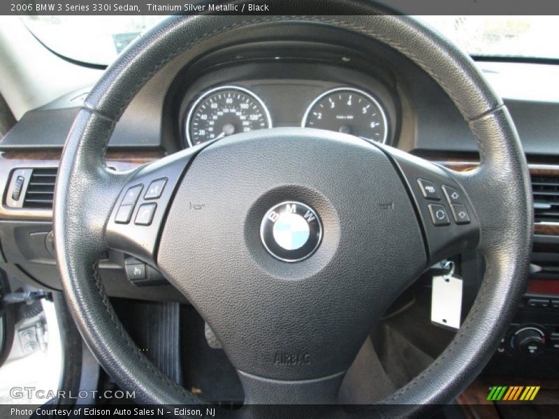 Titanium Silver Metallic / Black 2006 BMW 3 Series 330i Sedan