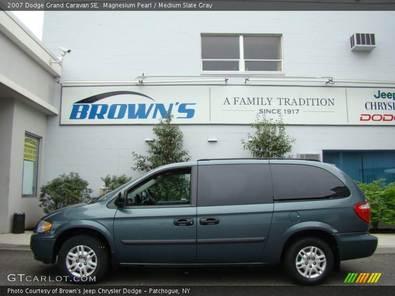 Magnesium Pearl / Medium Slate Gray 2007 Dodge Grand Caravan SE