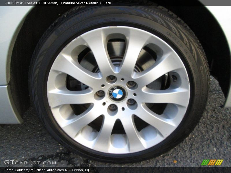 Titanium Silver Metallic / Black 2006 BMW 3 Series 330i Sedan