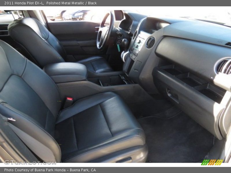 Polished Metal Metallic / Black 2011 Honda Pilot EX-L