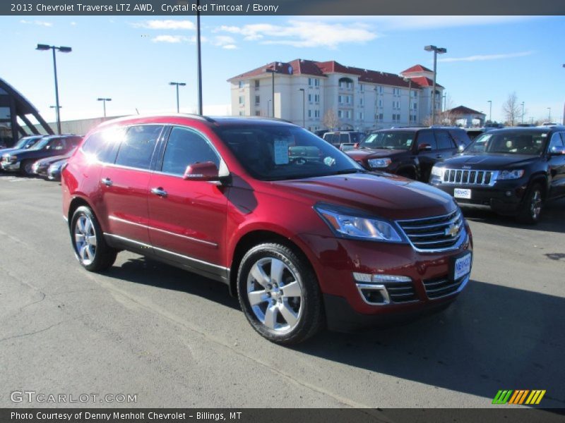 Crystal Red Tintcoat / Ebony 2013 Chevrolet Traverse LTZ AWD