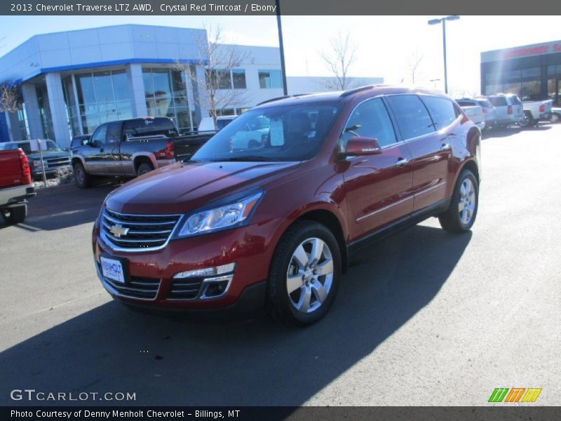 Crystal Red Tintcoat / Ebony 2013 Chevrolet Traverse LTZ AWD