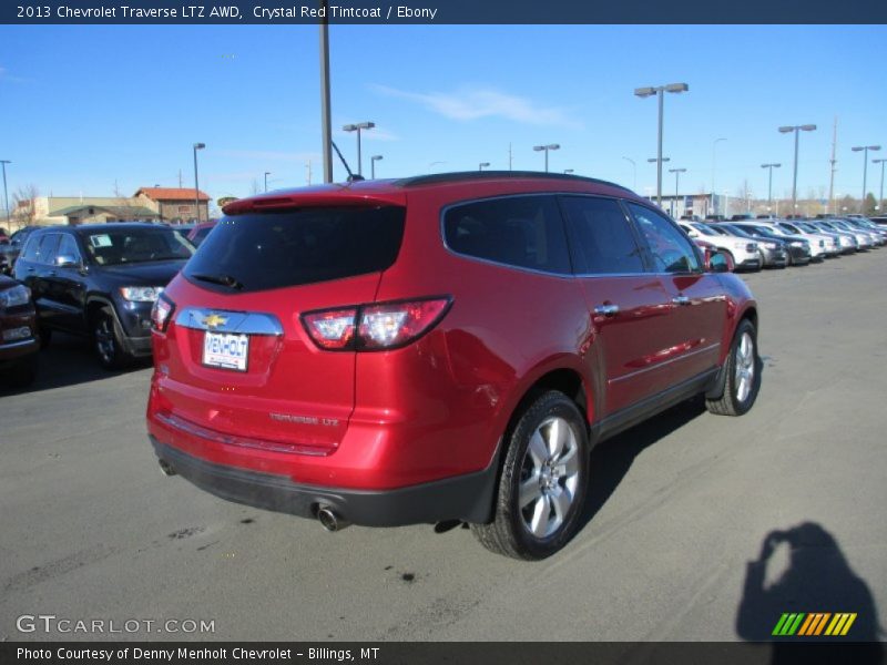 Crystal Red Tintcoat / Ebony 2013 Chevrolet Traverse LTZ AWD