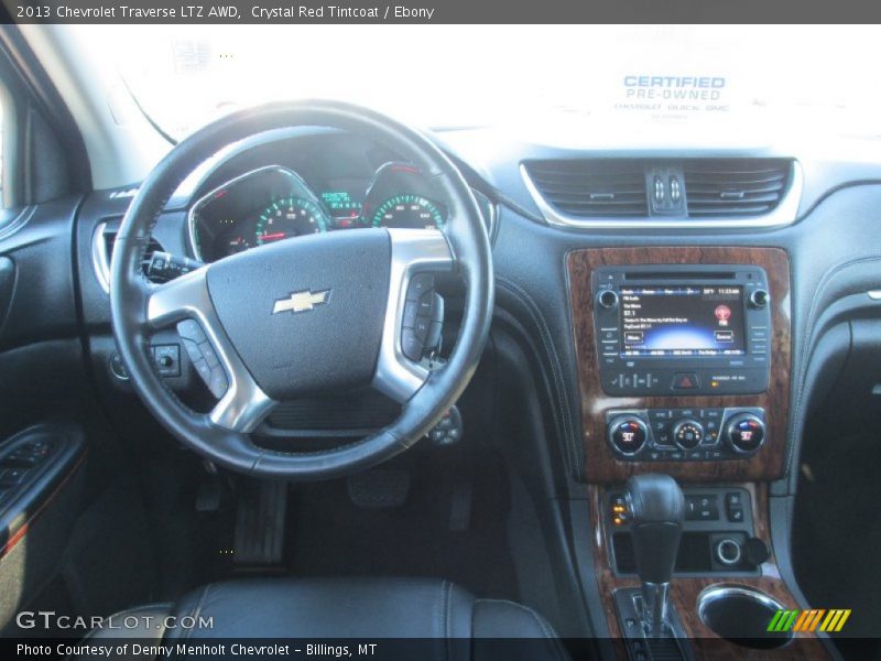 Crystal Red Tintcoat / Ebony 2013 Chevrolet Traverse LTZ AWD