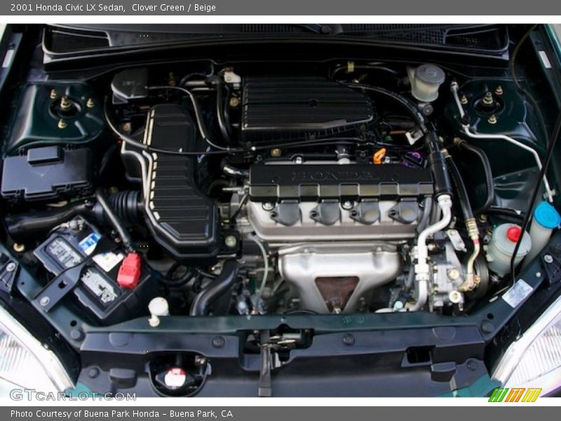  2001 Civic LX Sedan Engine - 1.7L SOHC 16V 4 Cylinder