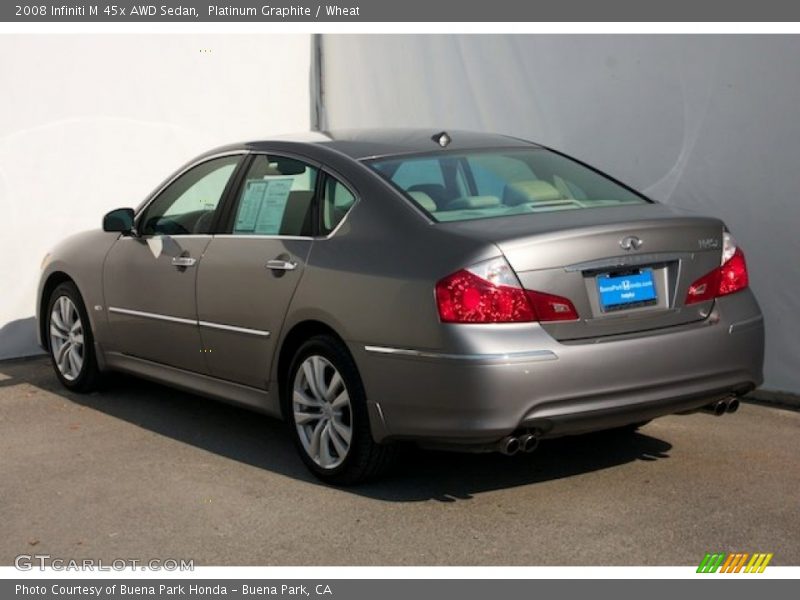 Platinum Graphite / Wheat 2008 Infiniti M 45x AWD Sedan