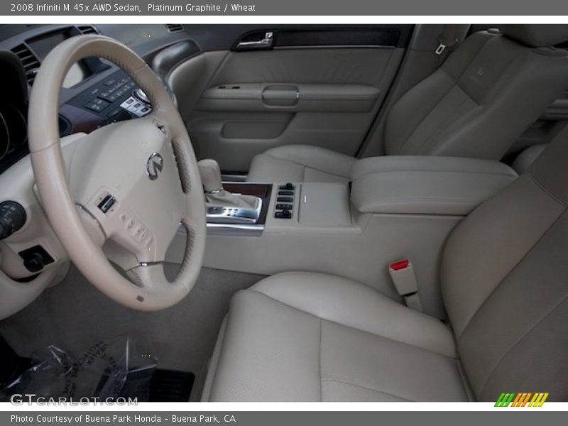 Platinum Graphite / Wheat 2008 Infiniti M 45x AWD Sedan