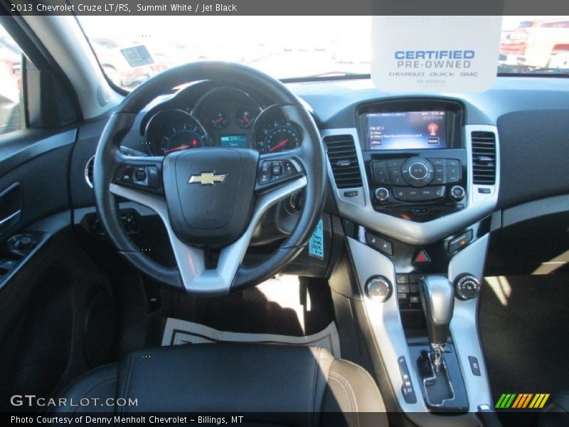 Summit White / Jet Black 2013 Chevrolet Cruze LT/RS