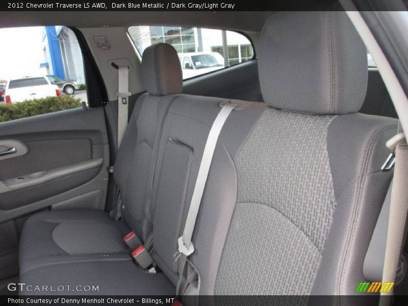 Dark Blue Metallic / Dark Gray/Light Gray 2012 Chevrolet Traverse LS AWD