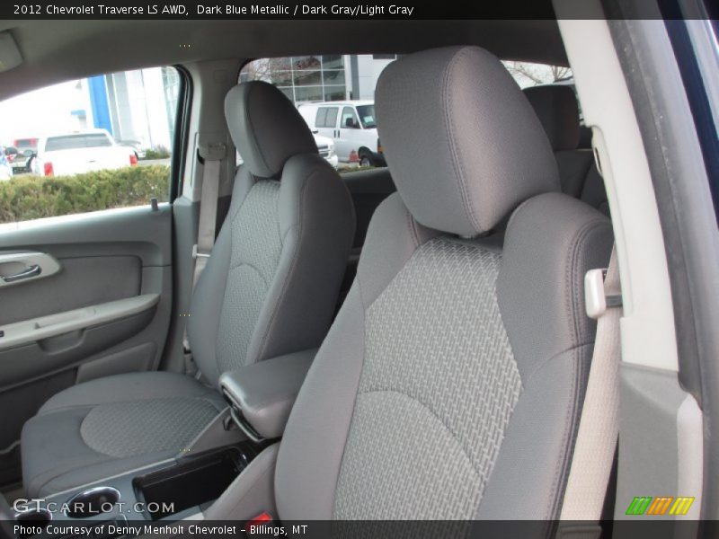 Dark Blue Metallic / Dark Gray/Light Gray 2012 Chevrolet Traverse LS AWD
