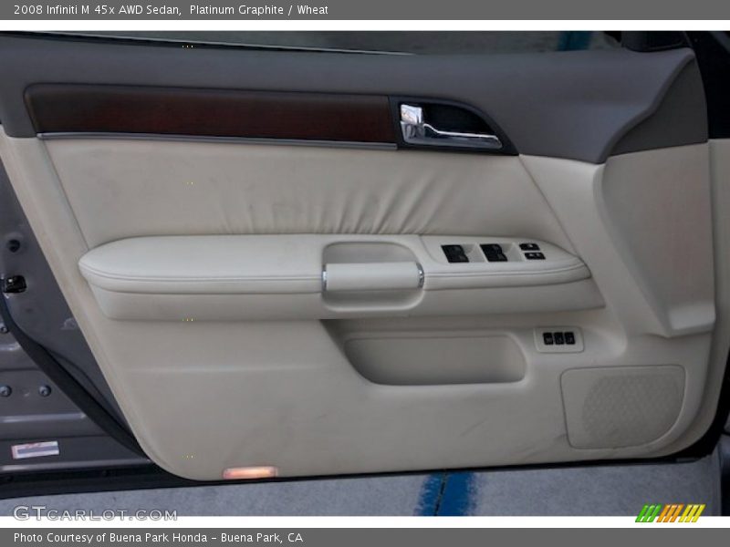 Platinum Graphite / Wheat 2008 Infiniti M 45x AWD Sedan