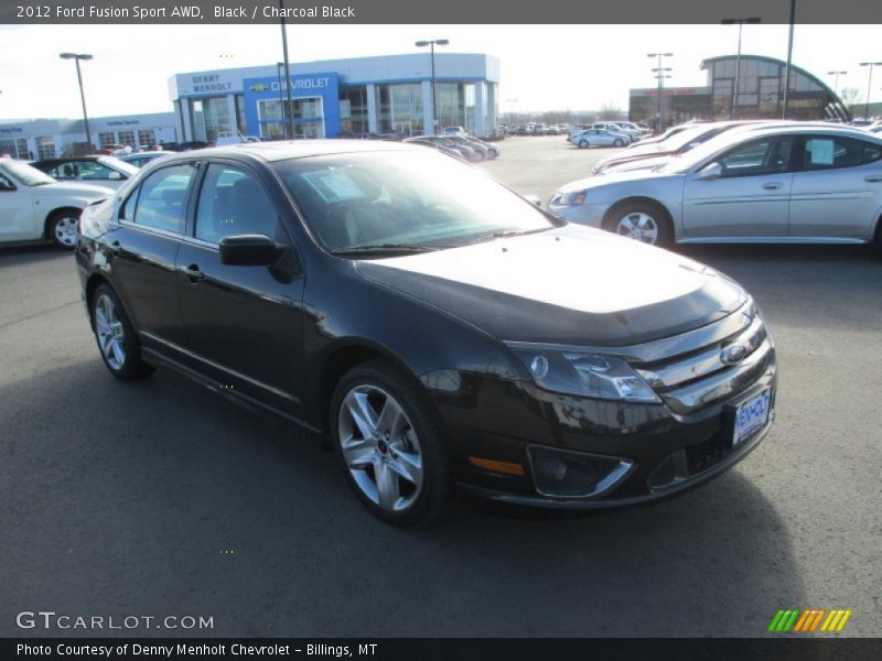 Black / Charcoal Black 2012 Ford Fusion Sport AWD