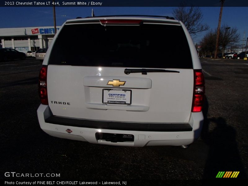 Summit White / Ebony 2013 Chevrolet Tahoe LT 4x4
