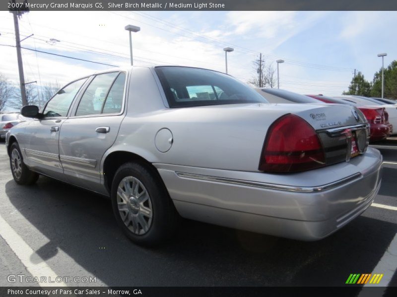 Silver Birch Metallic / Medium Light Stone 2007 Mercury Grand Marquis GS