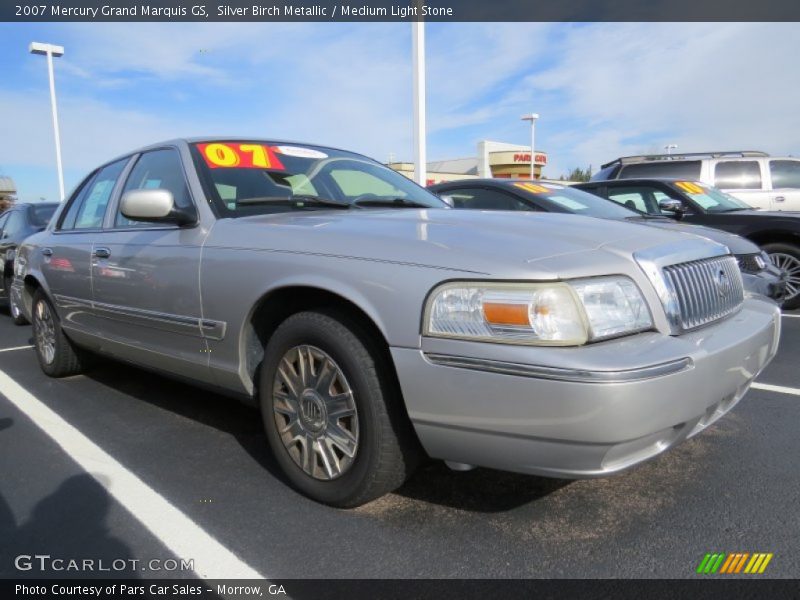 Silver Birch Metallic / Medium Light Stone 2007 Mercury Grand Marquis GS