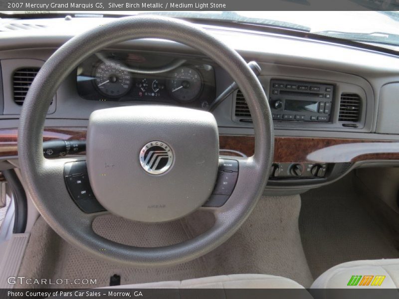 Silver Birch Metallic / Medium Light Stone 2007 Mercury Grand Marquis GS
