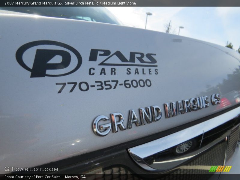 Silver Birch Metallic / Medium Light Stone 2007 Mercury Grand Marquis GS