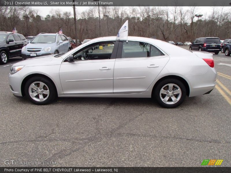 Silver Ice Metallic / Jet Black/Titanium 2013 Chevrolet Malibu LS