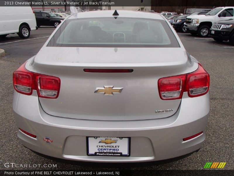Silver Ice Metallic / Jet Black/Titanium 2013 Chevrolet Malibu LS