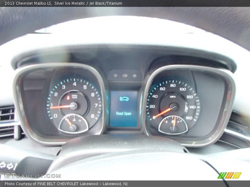 Silver Ice Metallic / Jet Black/Titanium 2013 Chevrolet Malibu LS