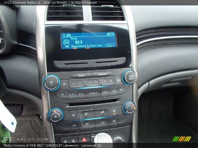 Silver Ice Metallic / Jet Black/Titanium 2013 Chevrolet Malibu LS