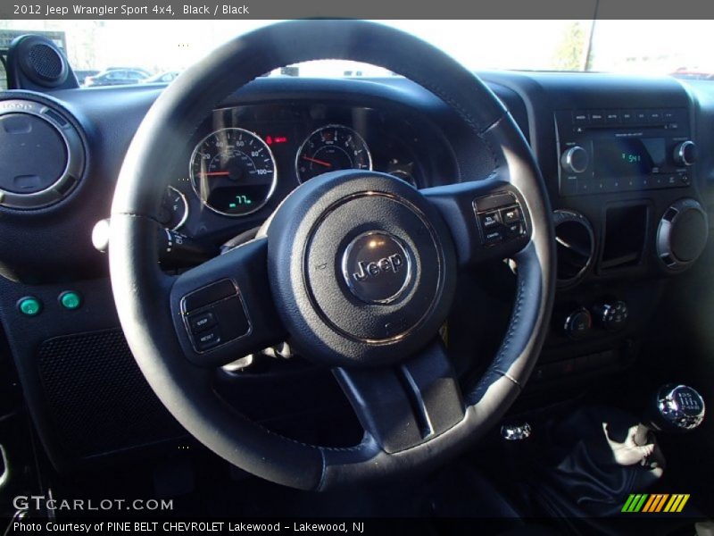 Black / Black 2012 Jeep Wrangler Sport 4x4