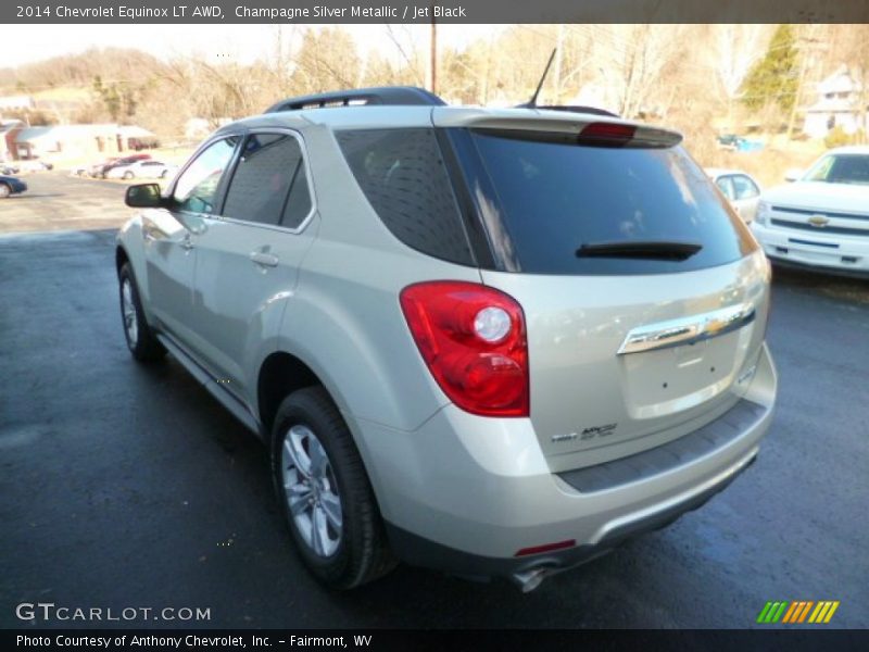 Champagne Silver Metallic / Jet Black 2014 Chevrolet Equinox LT AWD