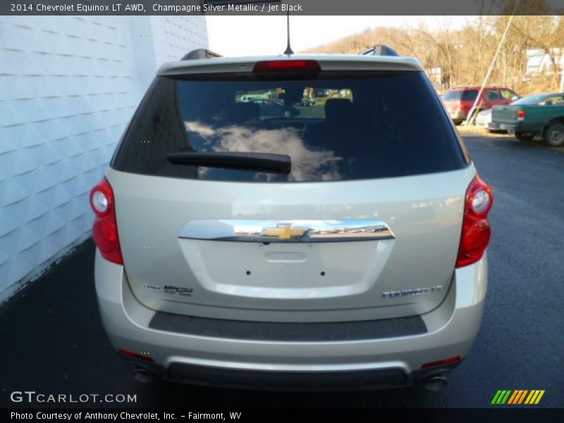 Champagne Silver Metallic / Jet Black 2014 Chevrolet Equinox LT AWD
