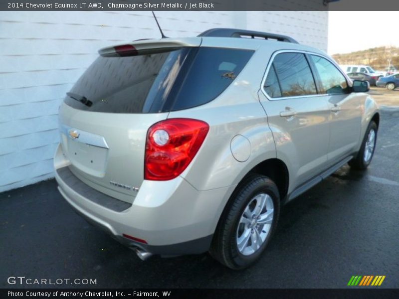 Champagne Silver Metallic / Jet Black 2014 Chevrolet Equinox LT AWD