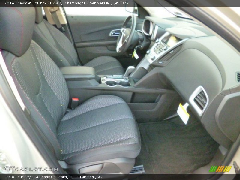 Champagne Silver Metallic / Jet Black 2014 Chevrolet Equinox LT AWD