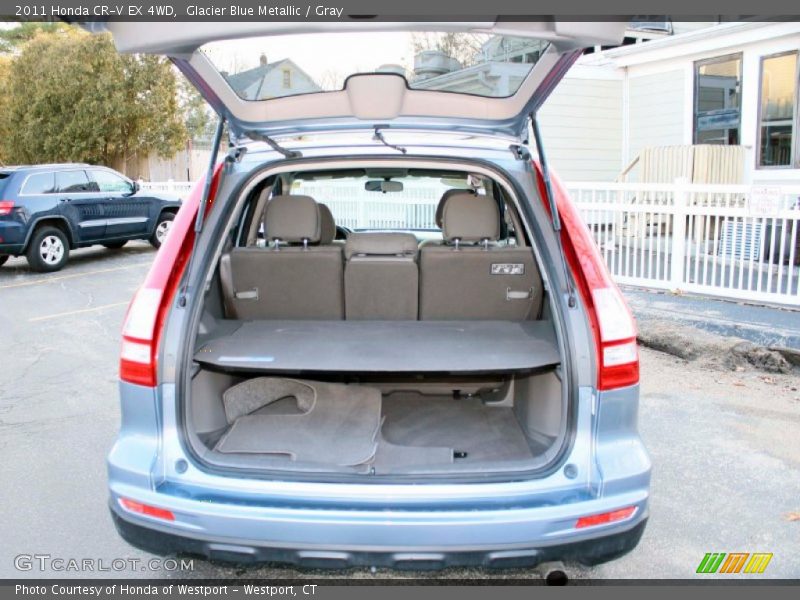 Glacier Blue Metallic / Gray 2011 Honda CR-V EX 4WD