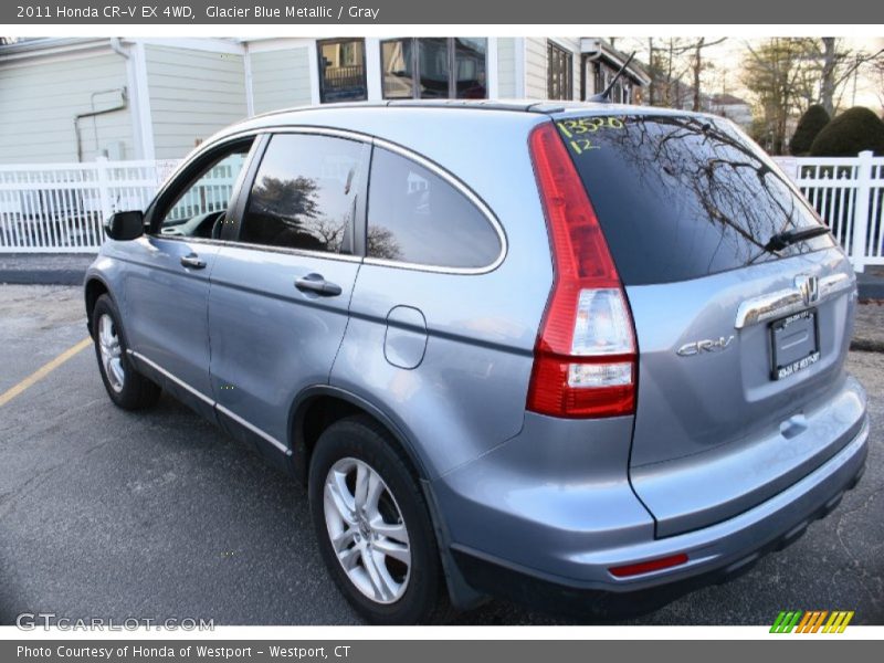 Glacier Blue Metallic / Gray 2011 Honda CR-V EX 4WD