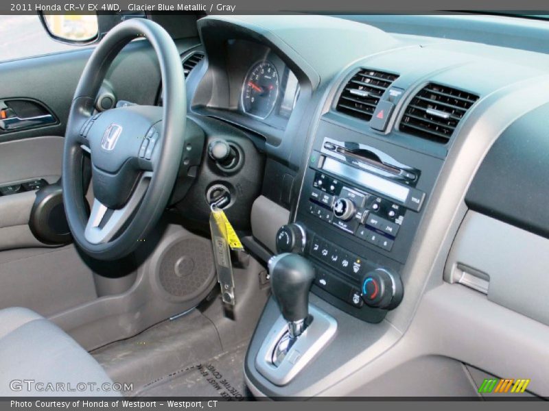 Glacier Blue Metallic / Gray 2011 Honda CR-V EX 4WD