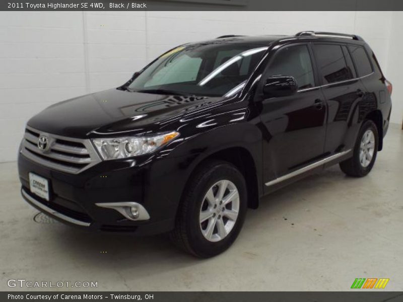 Black / Black 2011 Toyota Highlander SE 4WD