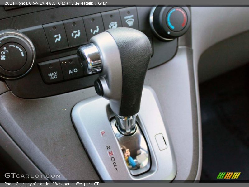 Glacier Blue Metallic / Gray 2011 Honda CR-V EX 4WD
