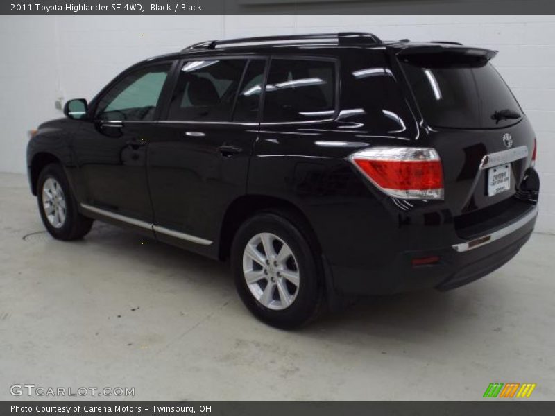 Black / Black 2011 Toyota Highlander SE 4WD