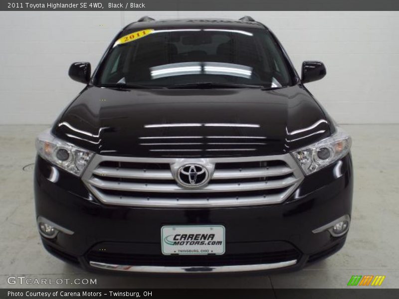 Black / Black 2011 Toyota Highlander SE 4WD