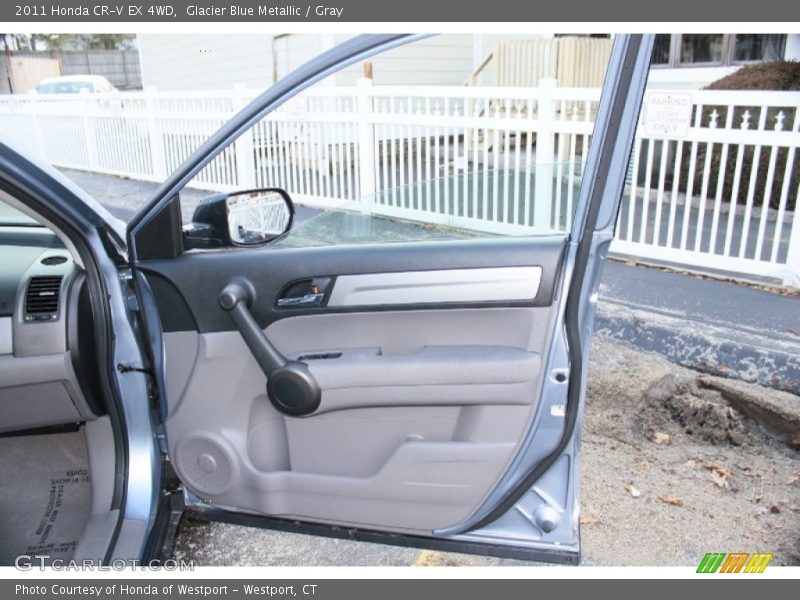 Glacier Blue Metallic / Gray 2011 Honda CR-V EX 4WD
