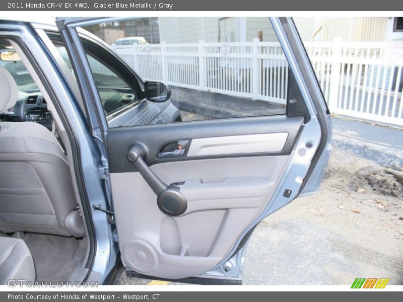 Glacier Blue Metallic / Gray 2011 Honda CR-V EX 4WD