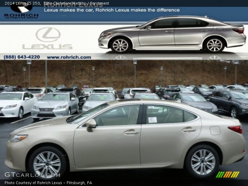 Satin Cashmere Metallic / Parchment 2014 Lexus ES 350