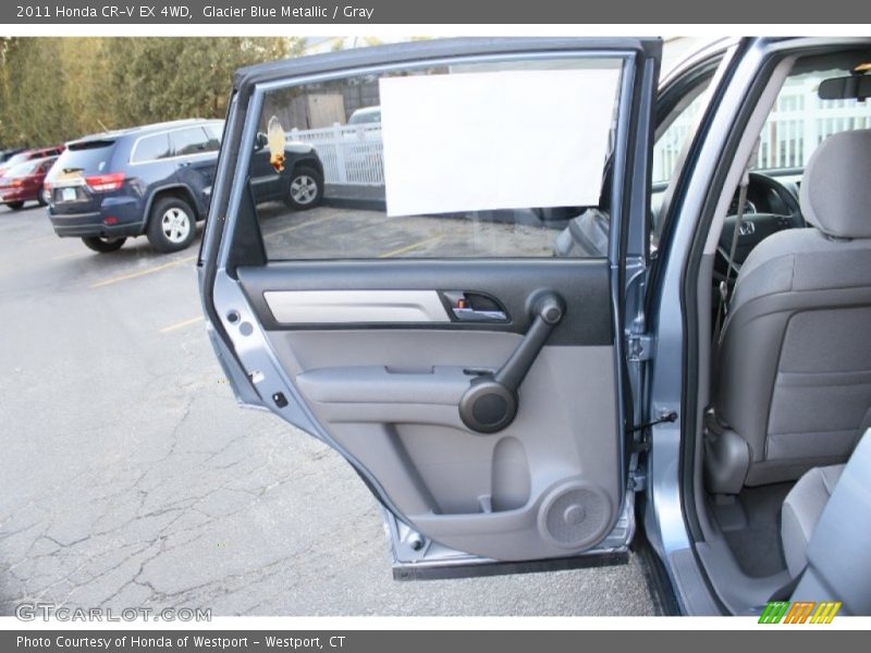 Glacier Blue Metallic / Gray 2011 Honda CR-V EX 4WD
