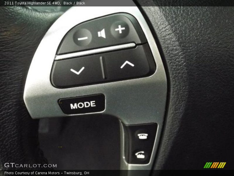 Black / Black 2011 Toyota Highlander SE 4WD