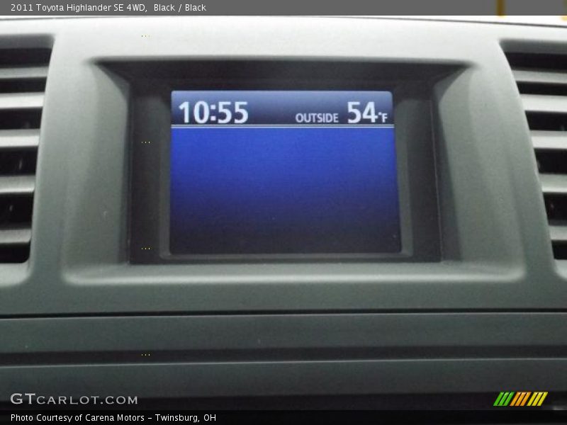 Black / Black 2011 Toyota Highlander SE 4WD