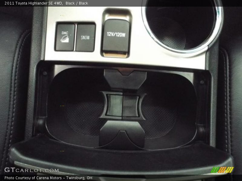 Black / Black 2011 Toyota Highlander SE 4WD