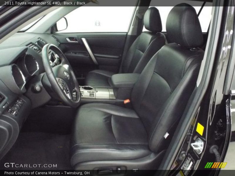 Black / Black 2011 Toyota Highlander SE 4WD
