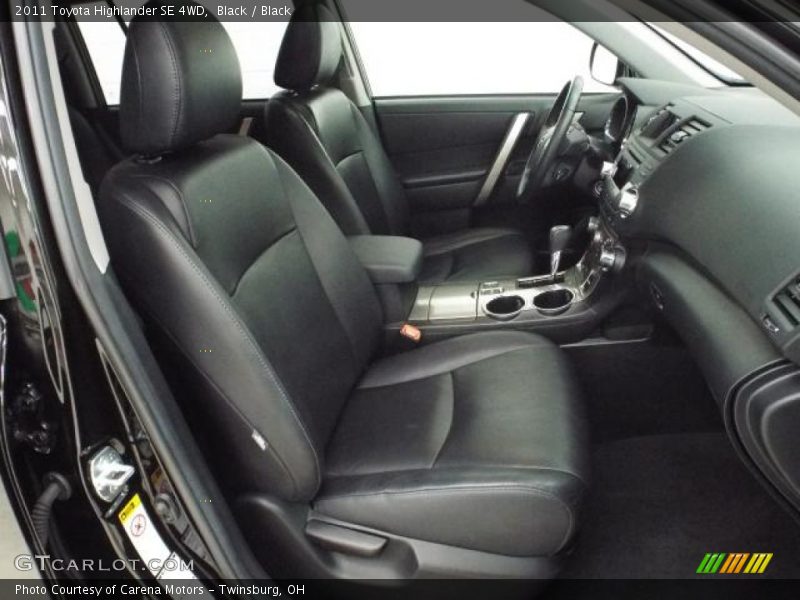 Black / Black 2011 Toyota Highlander SE 4WD