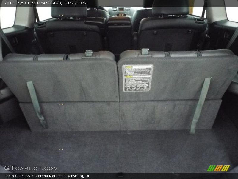 Black / Black 2011 Toyota Highlander SE 4WD