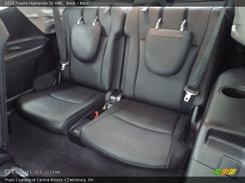 Black / Black 2011 Toyota Highlander SE 4WD